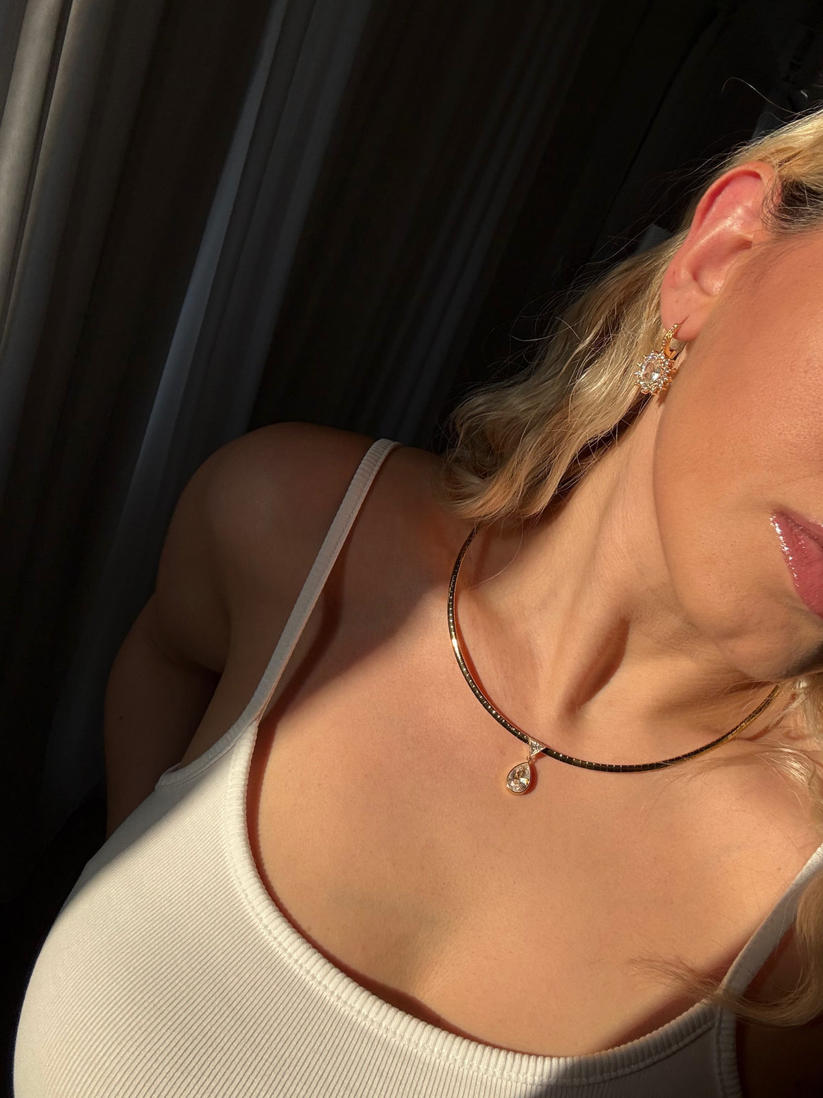 “Diana White” Earrings