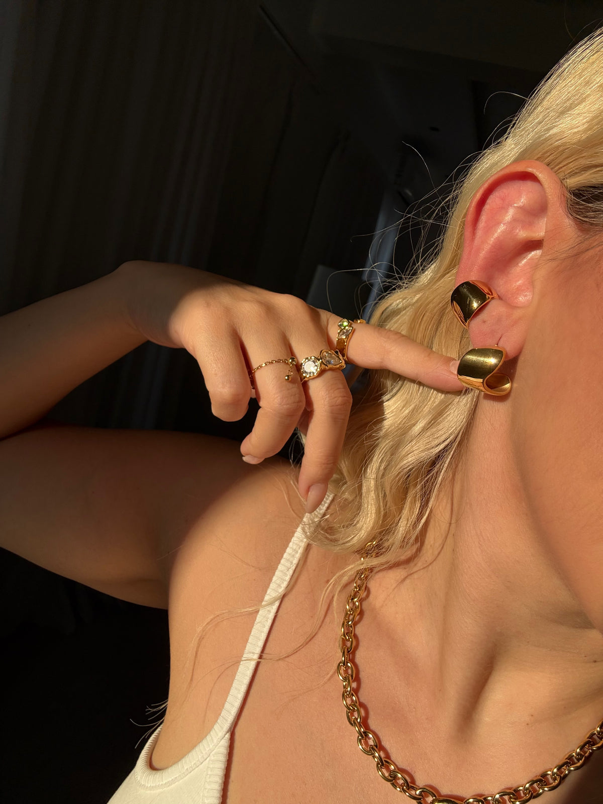 “Monica Gold” Ear cuffs