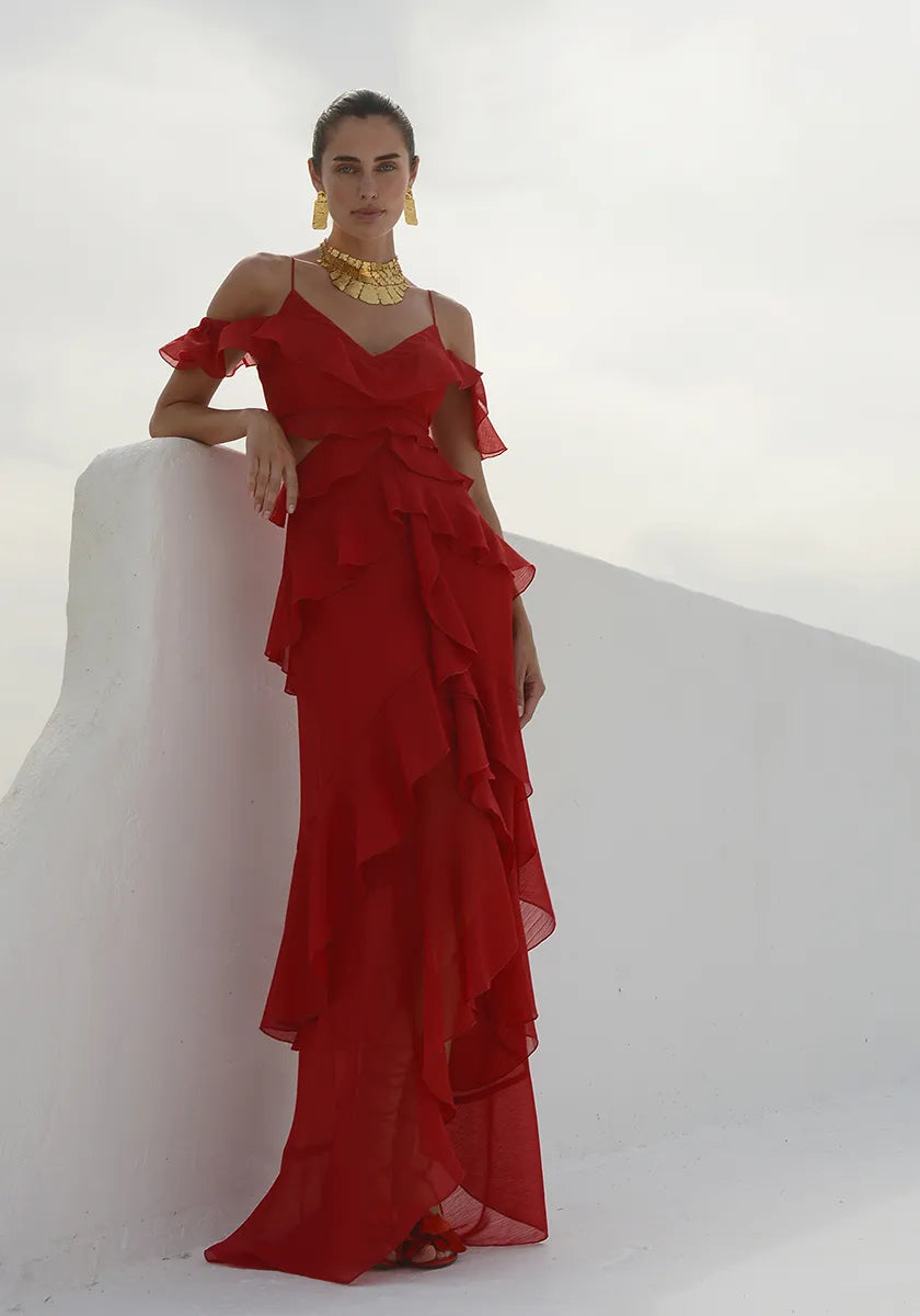 NASHBYNA DRESS "VOLCANO"
