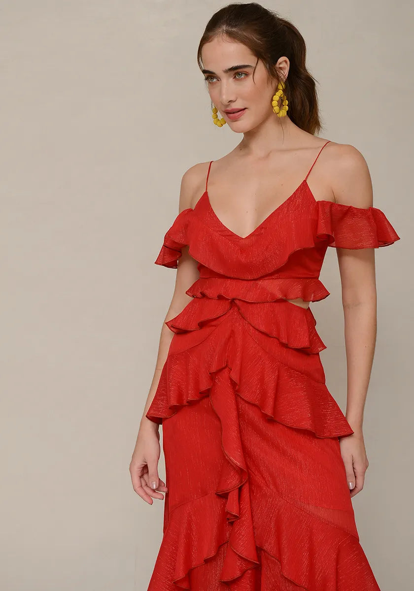 NASHBYNA DRESS "VOLCANO"
