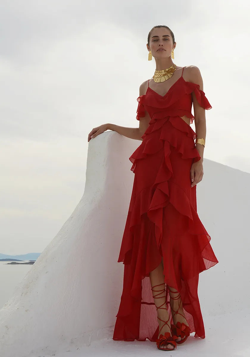 NASHBYNA DRESS "VOLCANO"