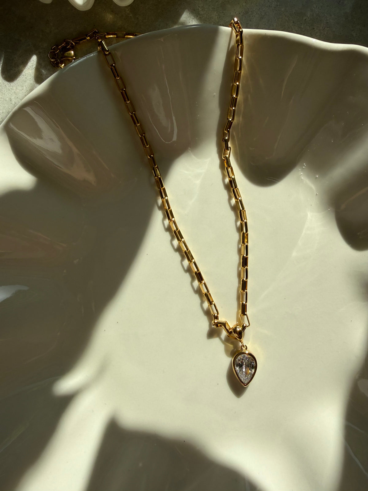 “Golden Tear” Necklace