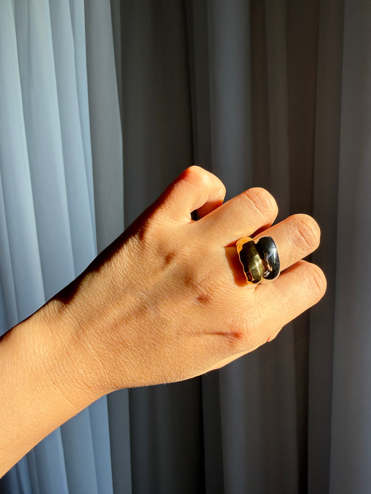 “Melted Duo” Ring