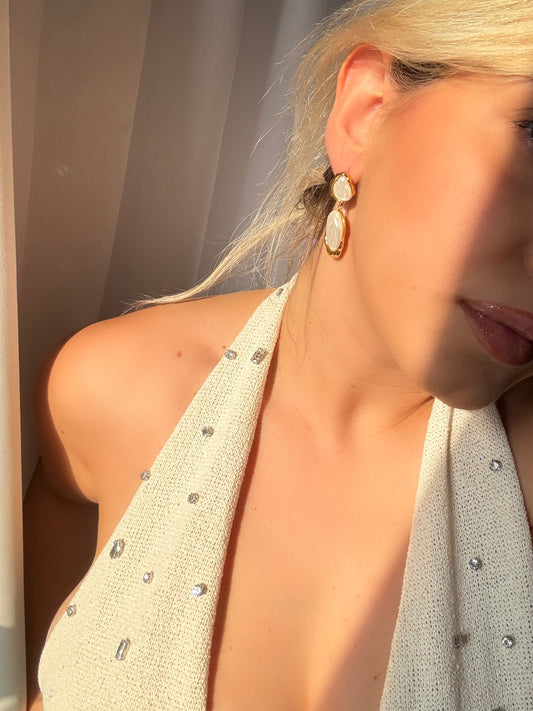 “Lava Pearls” Earrings