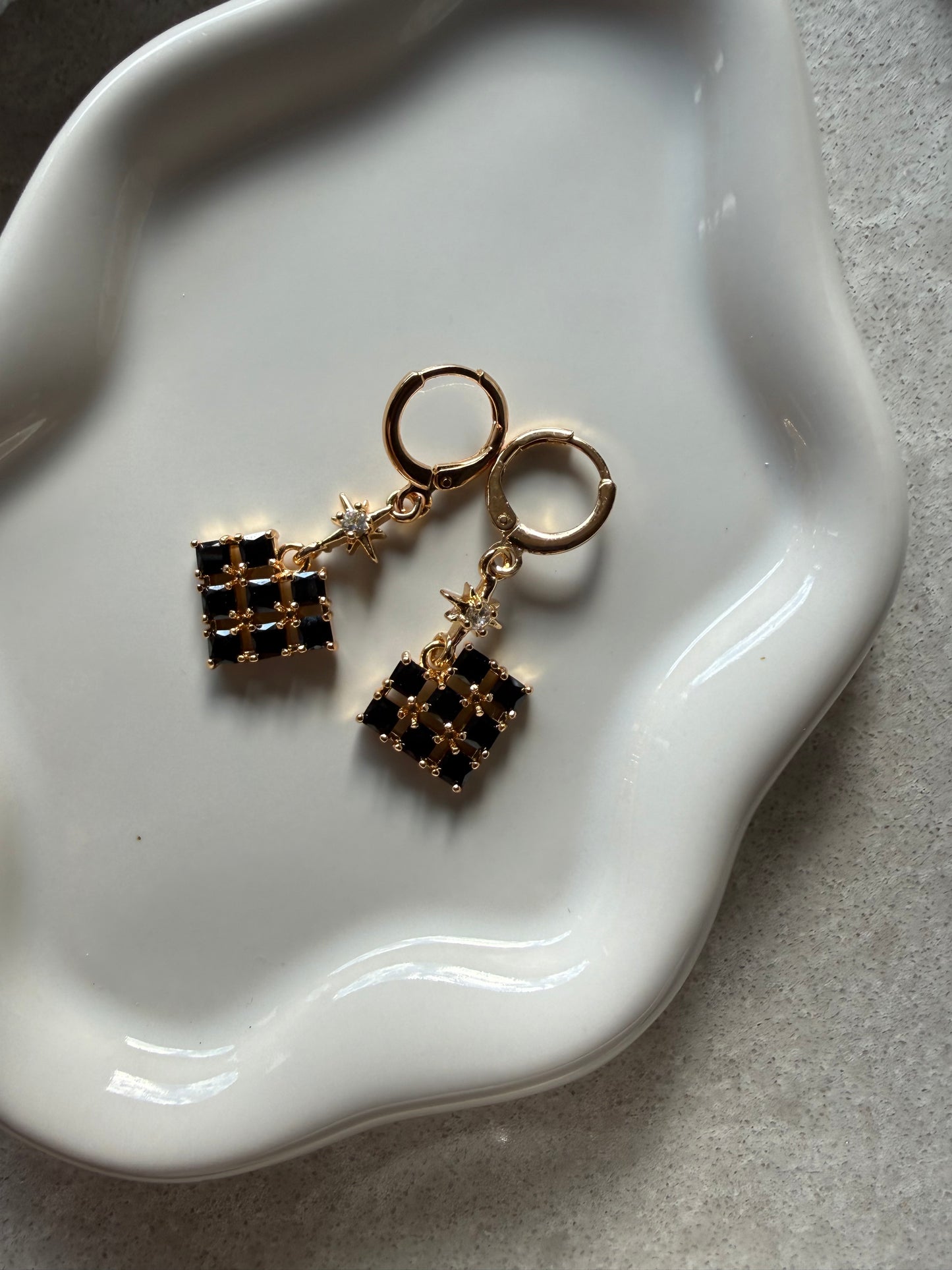 "Black Prism" Earrings