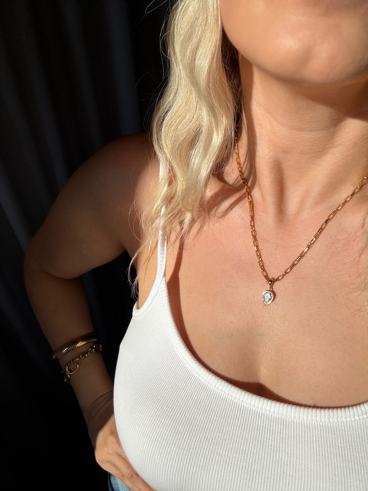 “Golden Tear” Necklace