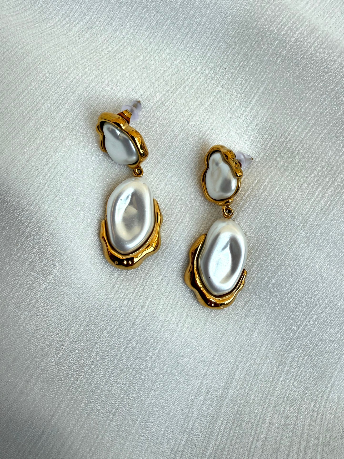 “Lava Pearls” Earrings