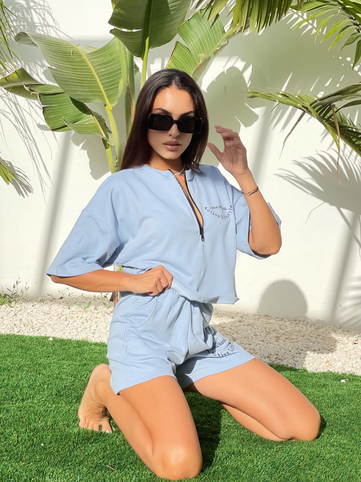 INNA MANOLI LIGHT BLUE TOP